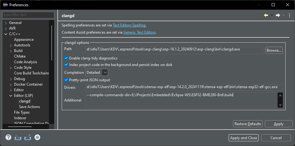 Eclipse clang settings.png